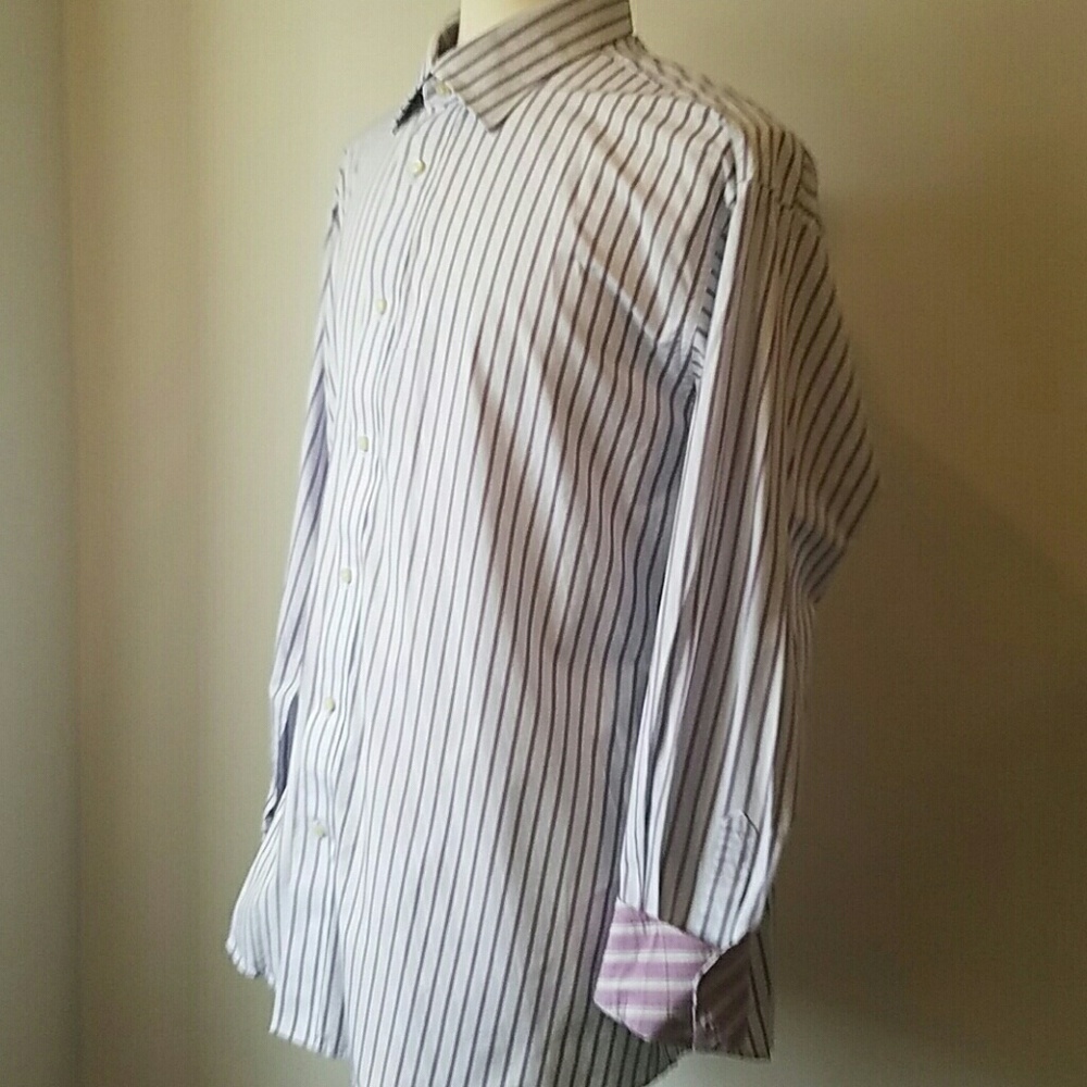 TAILORBYRD Long Sleeve Button Down Flip Cuffs XL